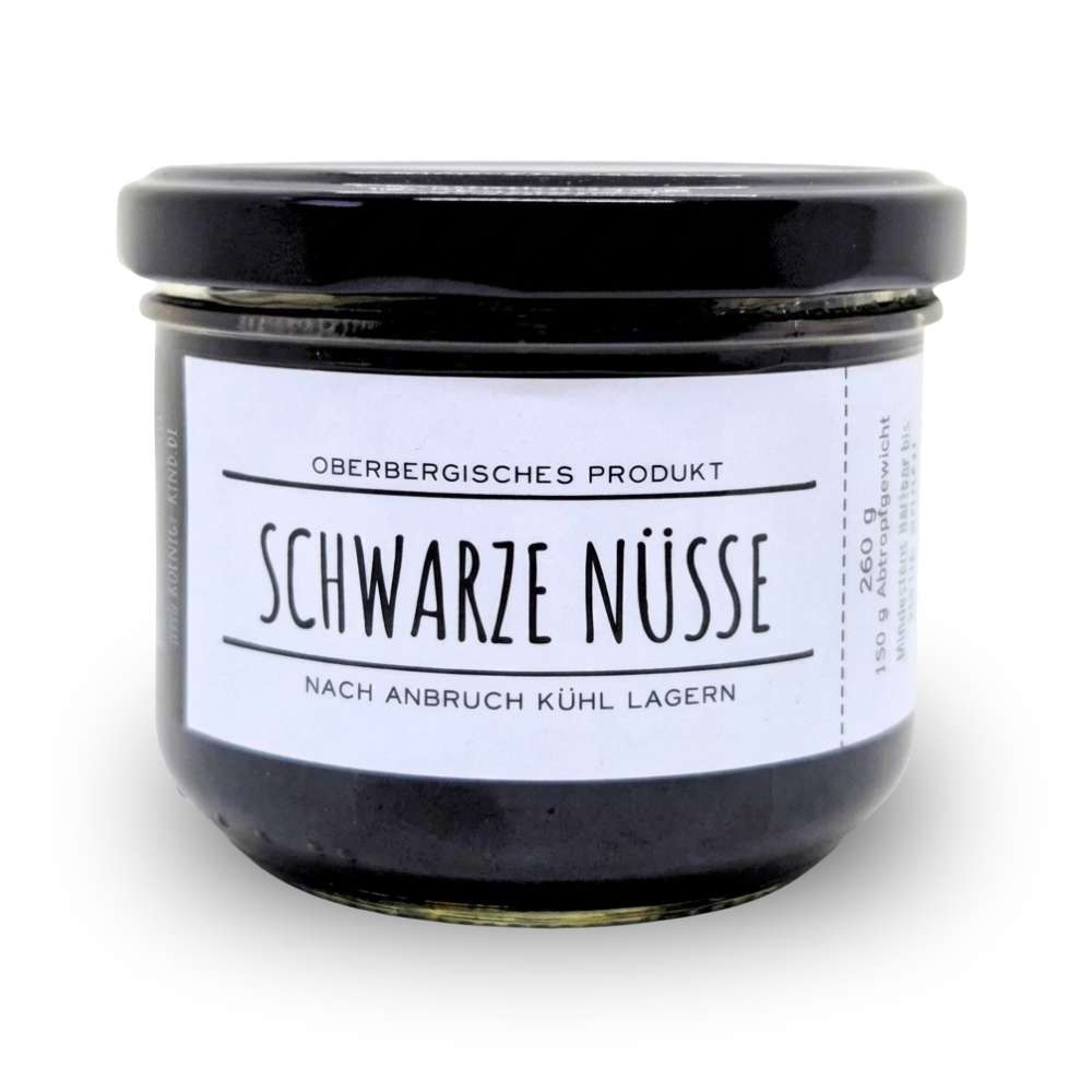 Schwarze Walnüsse Süß